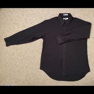 Vintage Balmain Black Dress Shirt Size XL